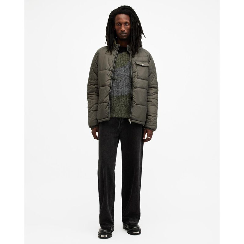AllSaints Griffin Reversible Funnel Neck Jacket image number 3